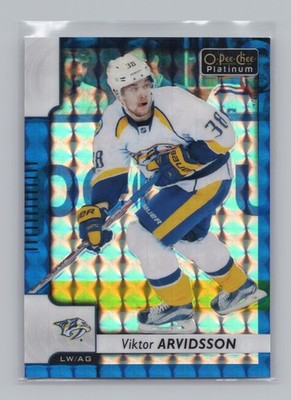 2017-18 O-Pee-Chee Platinum - Viktor Arvidsson #119 Royal Blue Cubes /99