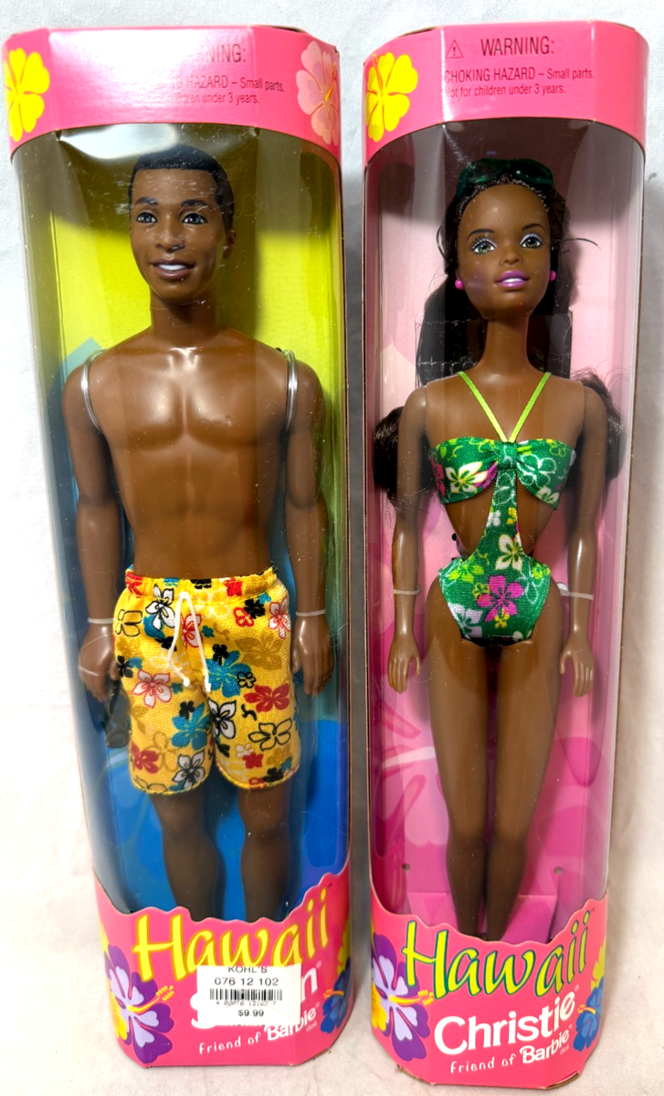 Barbie Hawaii Christie & Steven Dolls #24615 #24620 1999 Mattel