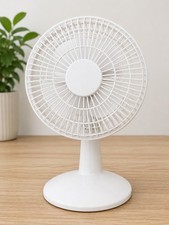 6" White Desk Fan Portable Mini Cooling Fan Office Desktop Fan