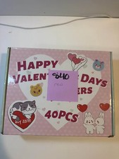 Valentine Erasers for Kids Bulk, 40 Pcs Cute Animal Cat Pencil Erasers Set
