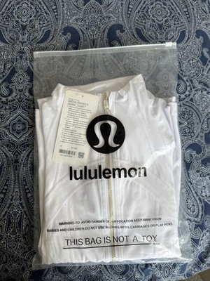 lululemon NuluDefine Jacket Nulu Trainingsjacke Weiß Gr. S  (4) Full-Zip Stretch