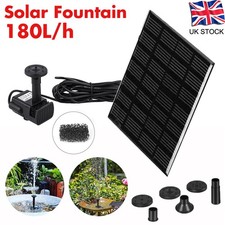 Solar Panel Powered Water Feature Pump Garden Pool Tank Pond Aquarium Fountain
