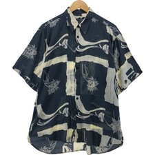 Vintage Nino Valenti Creation all-over print short-sleeved viscose shirt siz...