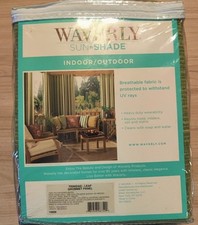 Waverly Sun n Shade Curtain Panel Grommet Drapery Pair 100" X 96" Trinidad Leaf