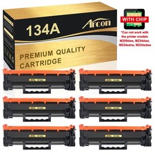 6PK Compatible Toner Cartridge with Chip for HP 134A W1340A M209dw M234dw