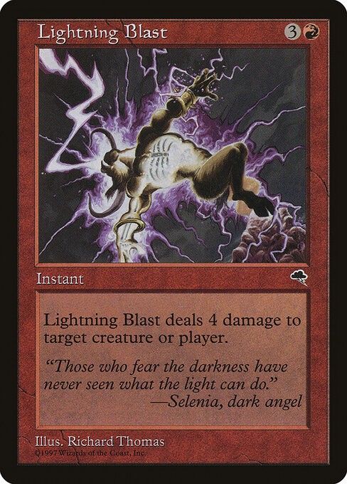 Lightning Blast NonFoil Tempest 185 NM MTG