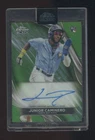 2024 Topps Chrome Black Green Refractor Junior Caminero RC Rookie AUTO 19/99