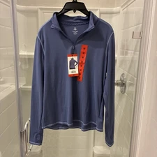 NEW Soybu Women's Long Sleeve Quarter Zip Mock Neck Active Top Size Medium