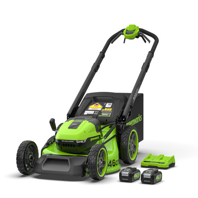 48V (2x24V) Akku Rasenmäher SP 46cm Greenworks MO48L424-01+2 x 4Ah Akku