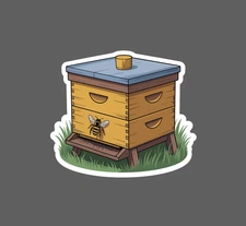 Bee Box Sticker Animal Outdoor Wildlife Nature Honey Food Gift Waterproof NEW