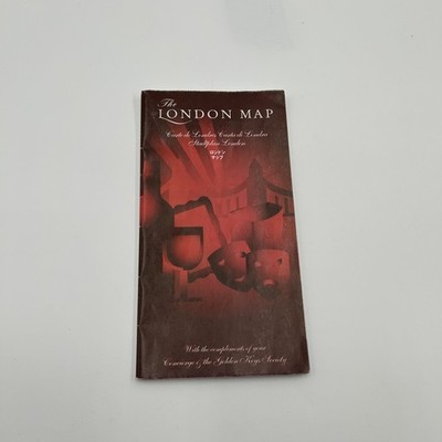 The LONDON MAP Golden Keys Society Shopping Restaurants Tube 24'' x 17''