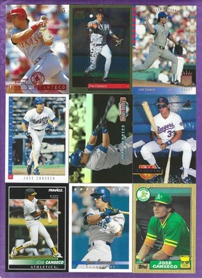 Jose Canseco 12 Different Cards - Inserts and Premium Issues too!