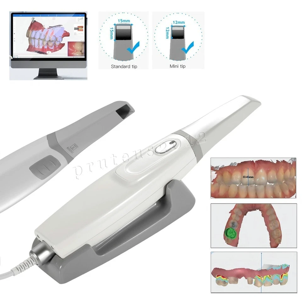 Escáner dental intraoral pantalla 3D en tiempo real con software de escaneo IA + 4 puntas EE. UU. Foto 2 de 4