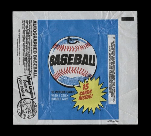 1980 Topps Baseball Wax Pack Wrapper Rickey Henderson RC Rookie Card Year
