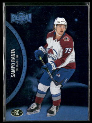 2021-22 SkyBox Metal Universe #179 Sampo Ranta Colorado Avalanche Blue Spectrum