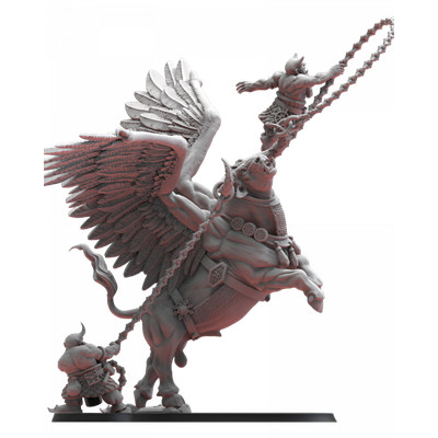 9th Age 3D Printing Infernal Dwarves Taurus Handlers