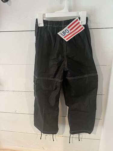 UFO Kids Parachute Pants Black White Vintage NWT Size 6 1990’s - Picture 10 of 13