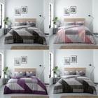 GEOMETRIC BLAKE DUVET COVER QUILT COVER SET PILLOW CASES REVERSABEL BEDDING SET 