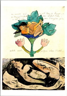 Gaugin Album Noa-Noa Louvre Museum France Artwork Postcard C220
