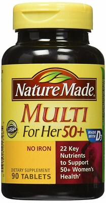 Nature Made Women 50 Plus Multivitamin Supplement 22 Key Nutrient Tablets 90ct