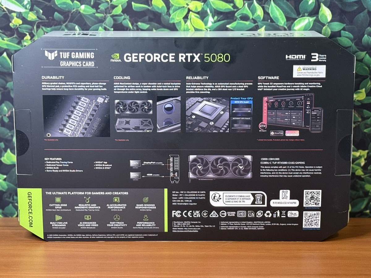 IN HAND- ASUS TUF Gaming GeForce RTX 5080 16GB GDDR7 OC IN HAND- ASUS TUF Gaming GeForce RTX 5080 16GB GDDR7 OC
