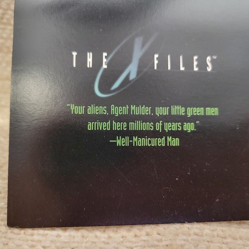 Rare X File Promo Oversized Hologram VHS Insert Card 3.5x5" w/Bend 2306106G - Picture 7 of 7