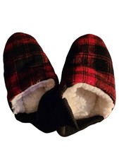 Kids Unisex High Rise Plaid Slipper Socks - Sz. S/M 5-7