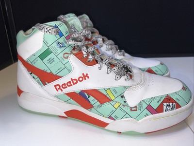 Vintage Reebok Mens Game Board D Monopoly Reverse Jam $ High Top Sneaker  Shoes 8 | eBay