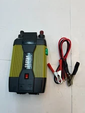 ERAYAK 400W Power Inverter Dual Outlets 2.1A USB Ports Battery Clamp Clips Cable