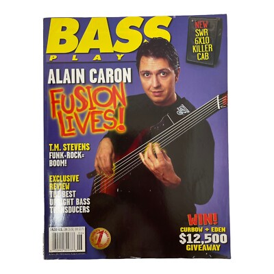 BASS Player Magazine June 1996 Jazz Fusion Bassist Alain Caron, T M Stevens