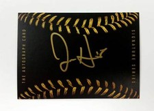 Juan Hillman Jr. Signature Card GOLD AUTO CLEVELAND INDIANS