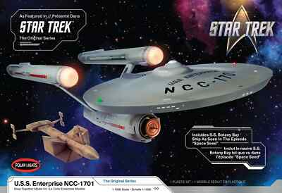 Polar Lights Star Trek U.S.S. Enterprise NCC-1701 1:1000 SCALE Kit #1000~NEW