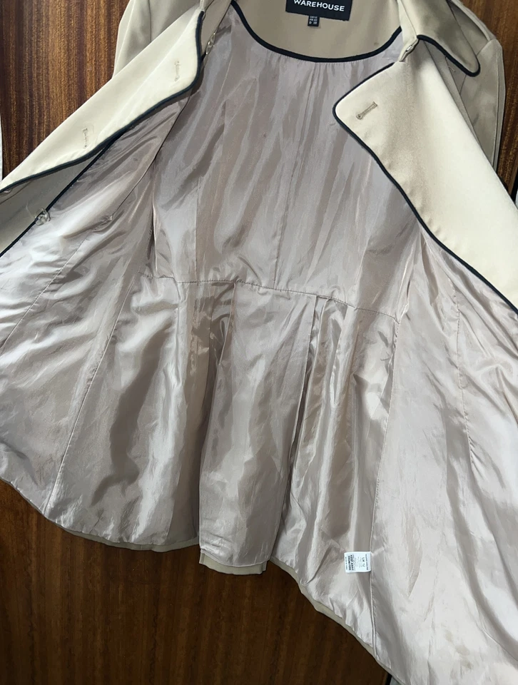 Склад бежевый пальто размер 12 - Изображение 4 из 4