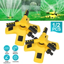 360° Rotating Lawn Sprinkler System Grass Automatic Watering Spray Irrigation US