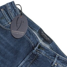 Handpicked NWT Orvieto Denim Jeans Size 38 US In Blue Cotton Blend
