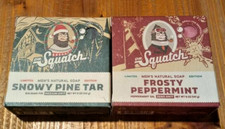 2-Pack Dr. Squatch Soap Bars - Frosty Peppermint and Snowy Pine Tar