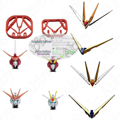 for HG 1/144 Immortal Justice Rising Freedom V-Fin Extend Sharpen Detail up Part