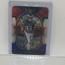 2022 Panini Select Nakobe Dean Red White & Blue Prizm RC Rookie Card #80 Eagles. rookie card picture