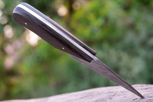7 Inches Handmade D2 Steel Blade Kiridashi Knife With Wood Handle & Sheath - Picture 23 of 33