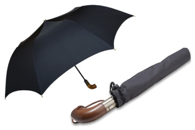 Automatisch Herren Schirme Regenschirm Taschenschirm XXL 120 cm Holzgriff