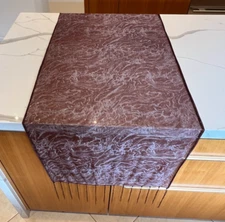 Scarf/Pashmina light weight brown/burgundy, thin 60x21 fringe with sparkles