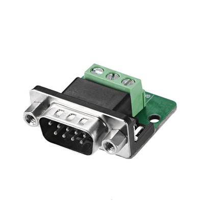 D-Sub DB9 Breakout Board Connector Male Port Terminal Block Adapter-