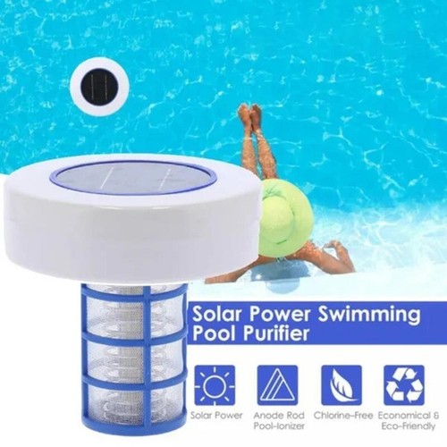 Solar powered copper-ion Pool Ionizer w/ LED Self-cleaning Anode FAST SHIP USA - Picture 5 of 11