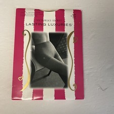 Victoria  s Secret Lasting Luxuries Pantyhose Silky Sheerness Medium Nude