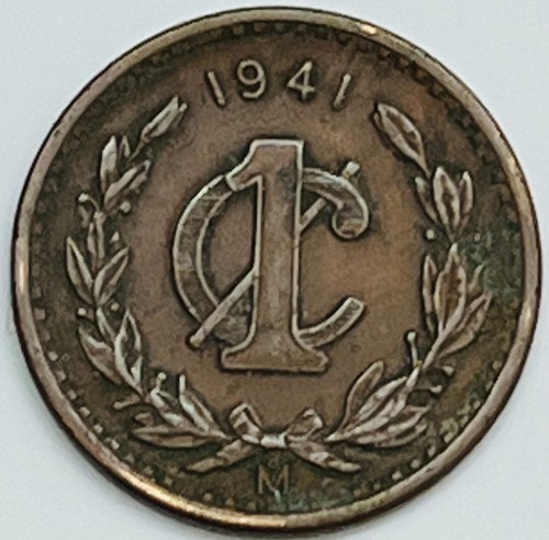 1941 Mexico Centavo KM# 415 Circulated Condition
