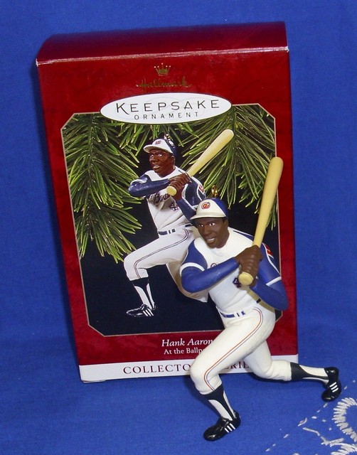 Hallmark Baseball Ornament At The Ballpark 2 1997 Hank Aaron Atlanta