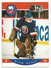 GLENN HEALY 1990-91 PRO SET ROOKIE CARD NEAR MINT+ CONDITION