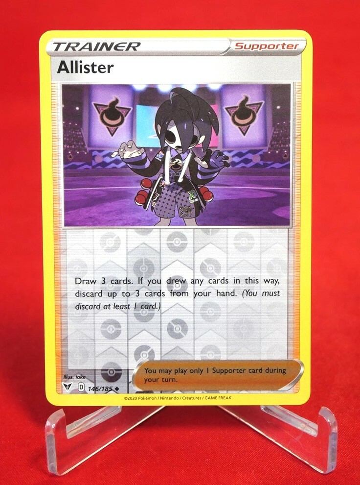 Pokemon Trainer Allister Card 2020 146/185 Mint 