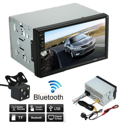 Bluetooth HD Car Stereo InDash Audio Video MP5MP3 FM USB AUX  Parking Camera