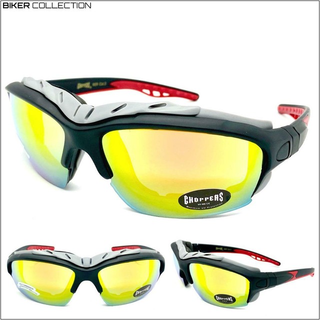 MOTORCYCLE BIKER Riding Padded Safety Protective SUN GLASSES GOGGLES